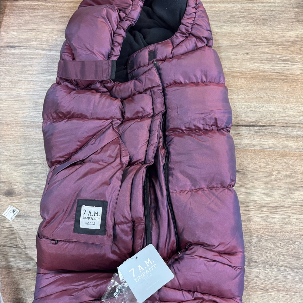 7 A.M. Enfant Kids' Burgundy Puffer Jacket